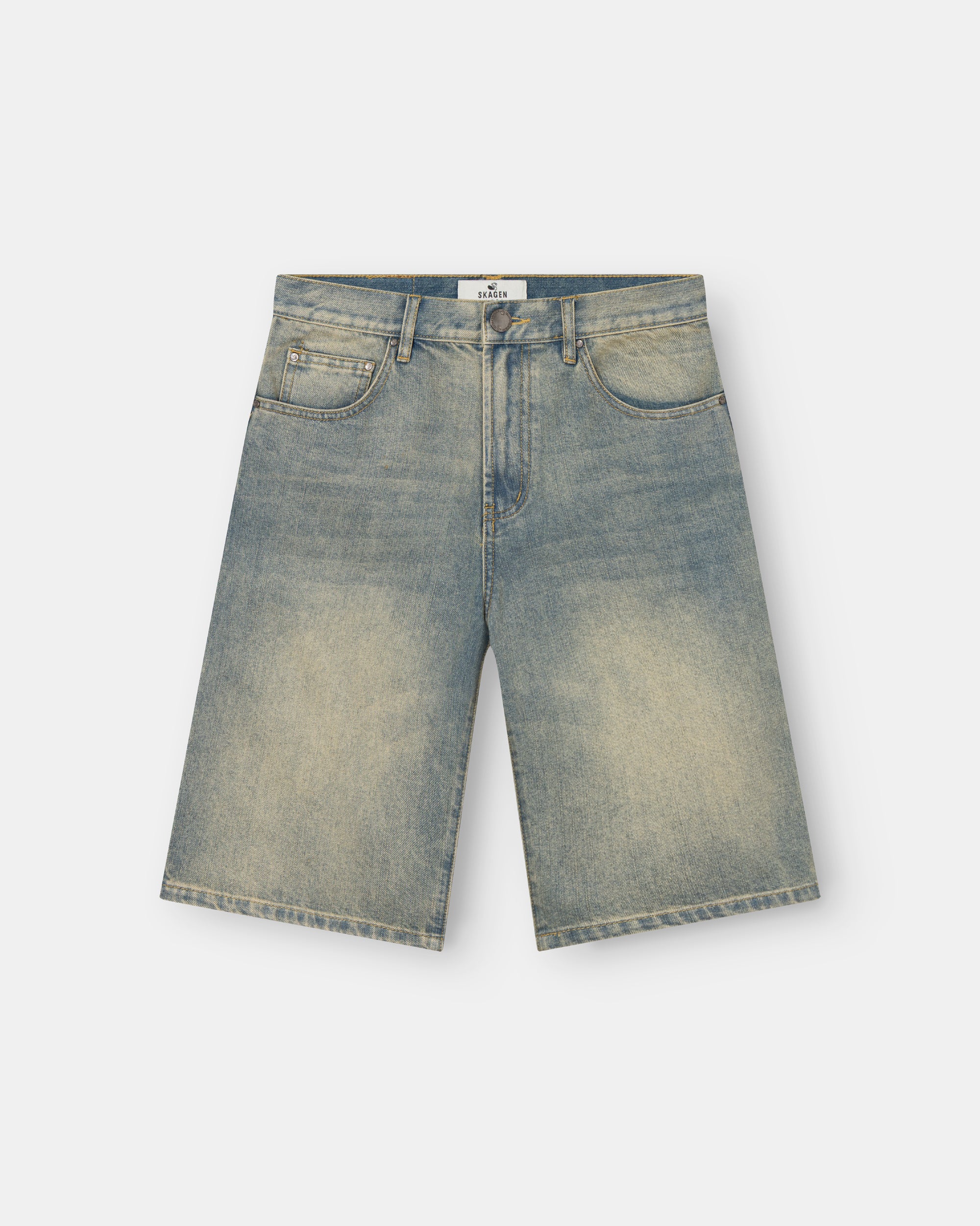 Jorts Light Blue Vintage Wash
